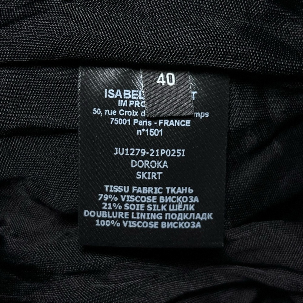 Isabel Marant Doroka Skirt in Black - Picture 7 of 8